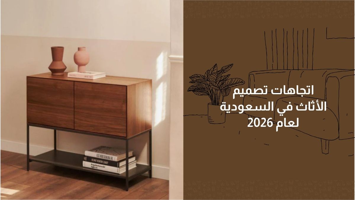 اتجاهات تصميم الأثاث في السعودية لعام 2026