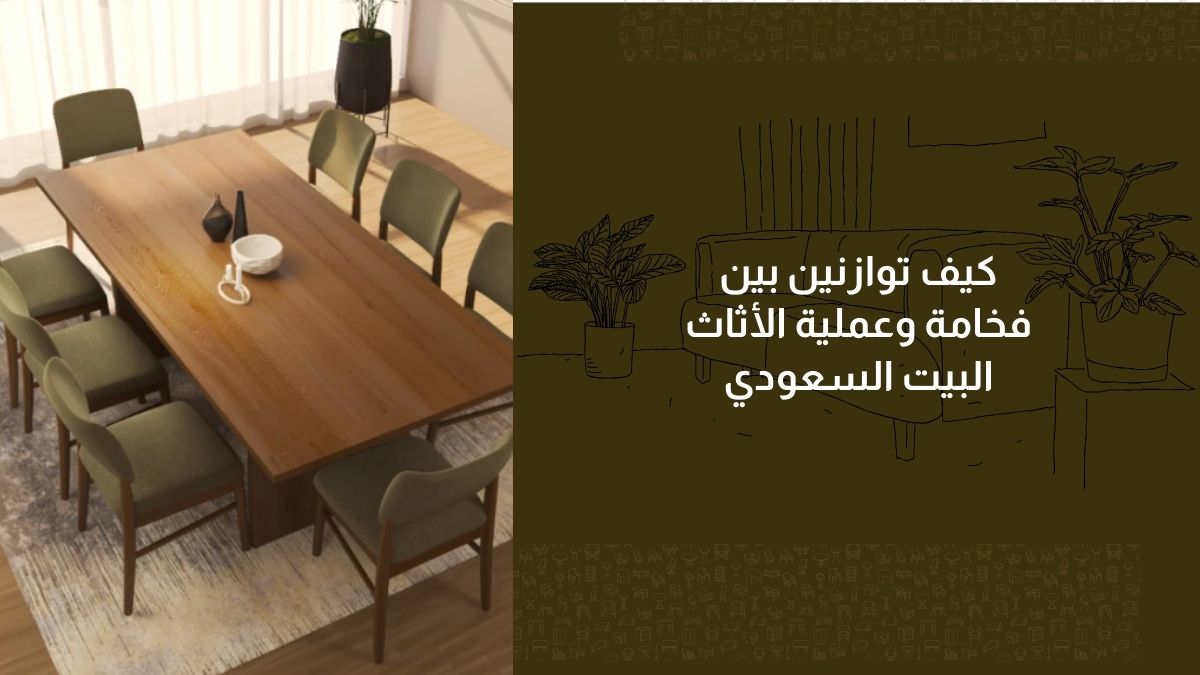كيف توازنين بين فخامة وعملية الأثاث البيت السعودي
