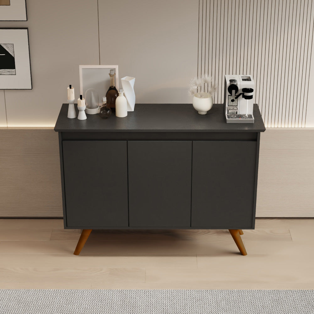 ركن قهوة أنيق باللونين لون اسود ولون بني 