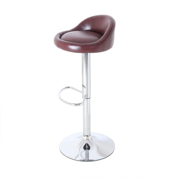 Orion Leather Bar Chair By Vi-Market - Brown - 29x37x90 cm