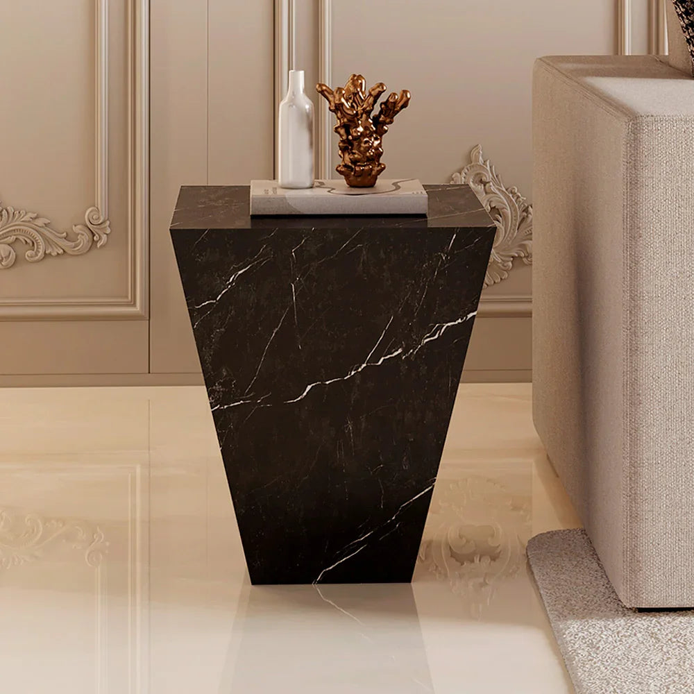 Noir Modern Estorio Marble Side Table By Alhome - 11011014