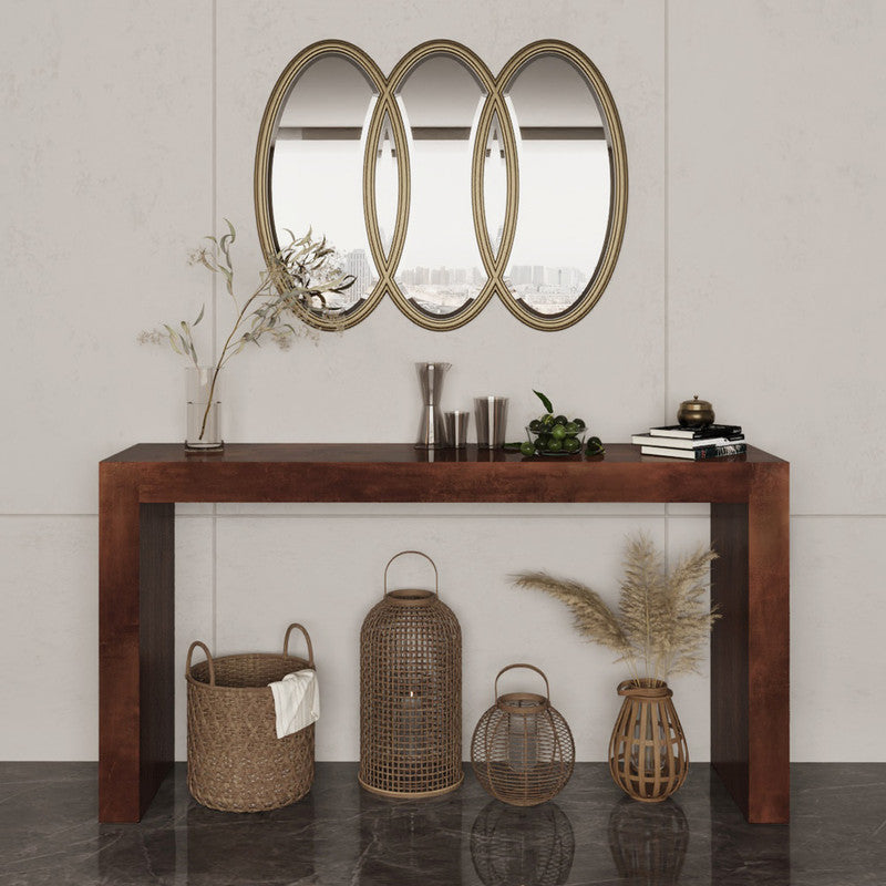 Timeless Engineered Wood Console Table by Alhome - 170x45x95 cm - Brown