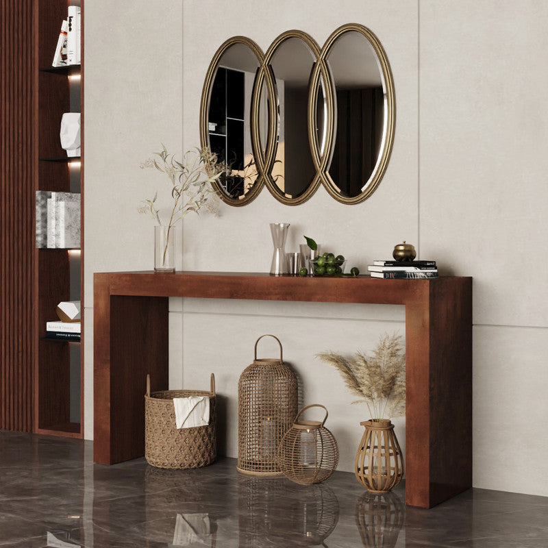 Timeless Engineered Wood Console Table by Alhome - 170x45x95 cm - Brown