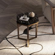 Luxurious Marble Haven: Contemporary Side Table By Alhome