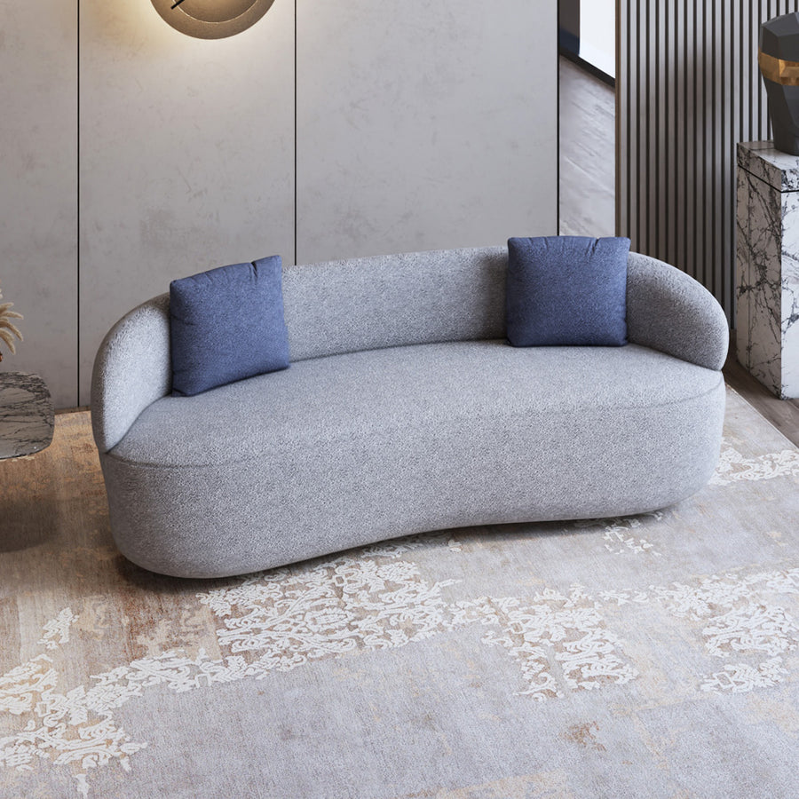 كنبة بوكليه ثلاث مقاعد رمادي من الهوم - 110110905
