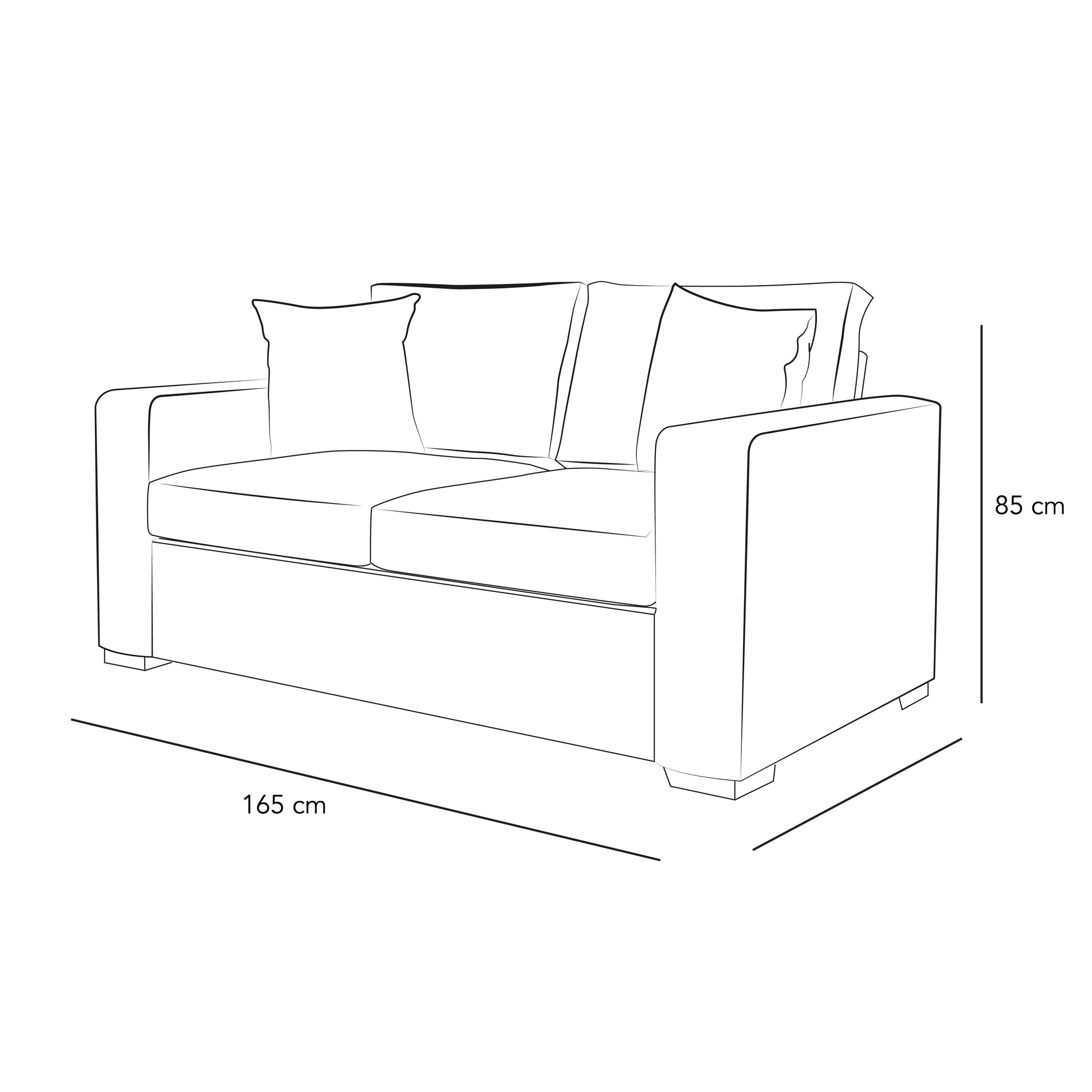 Pink Velvet Paradise: Elegant 2-Seater Sofa By Alhome - ALHOME