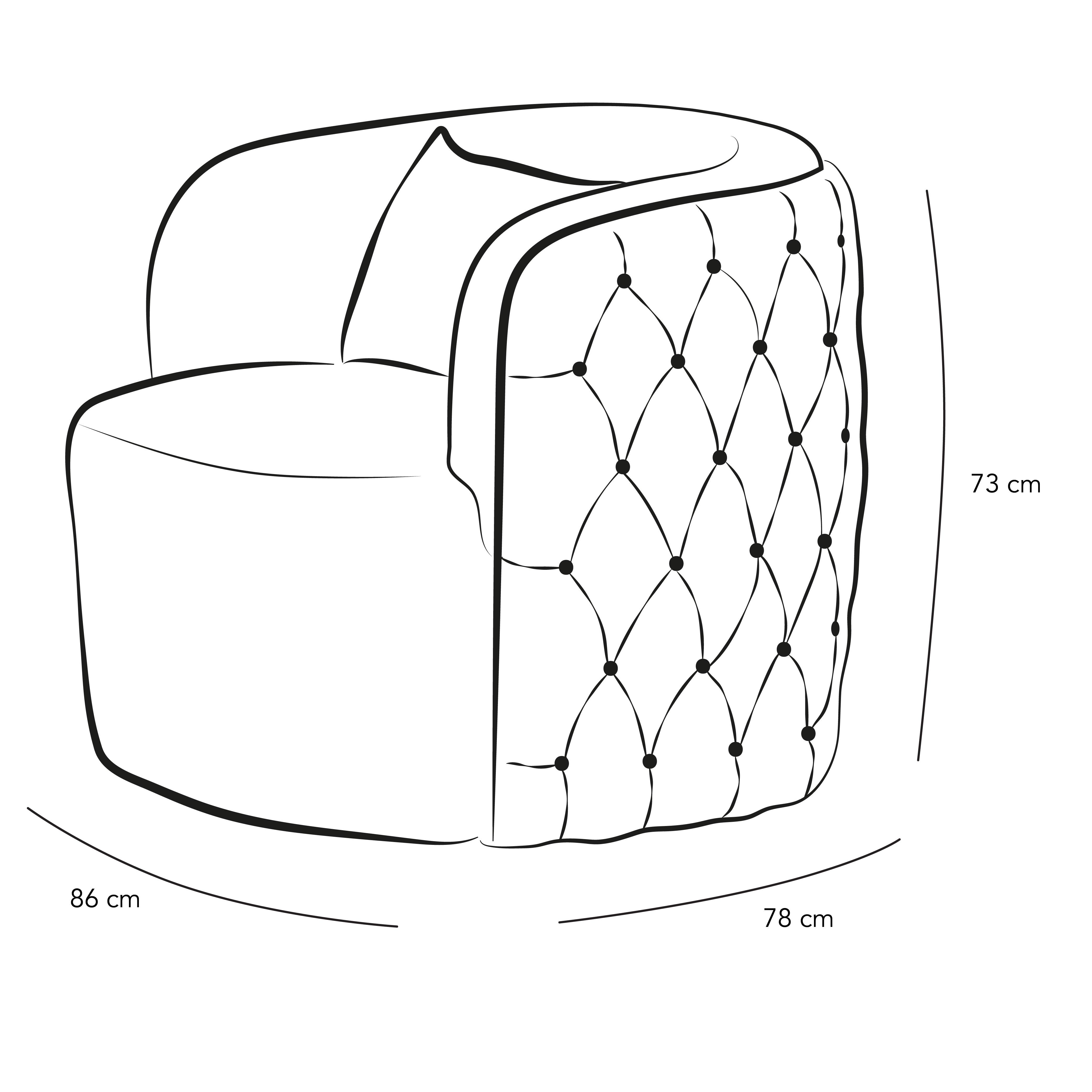 Elegant Boucle Chair By Alhome - 86x78x73 cm