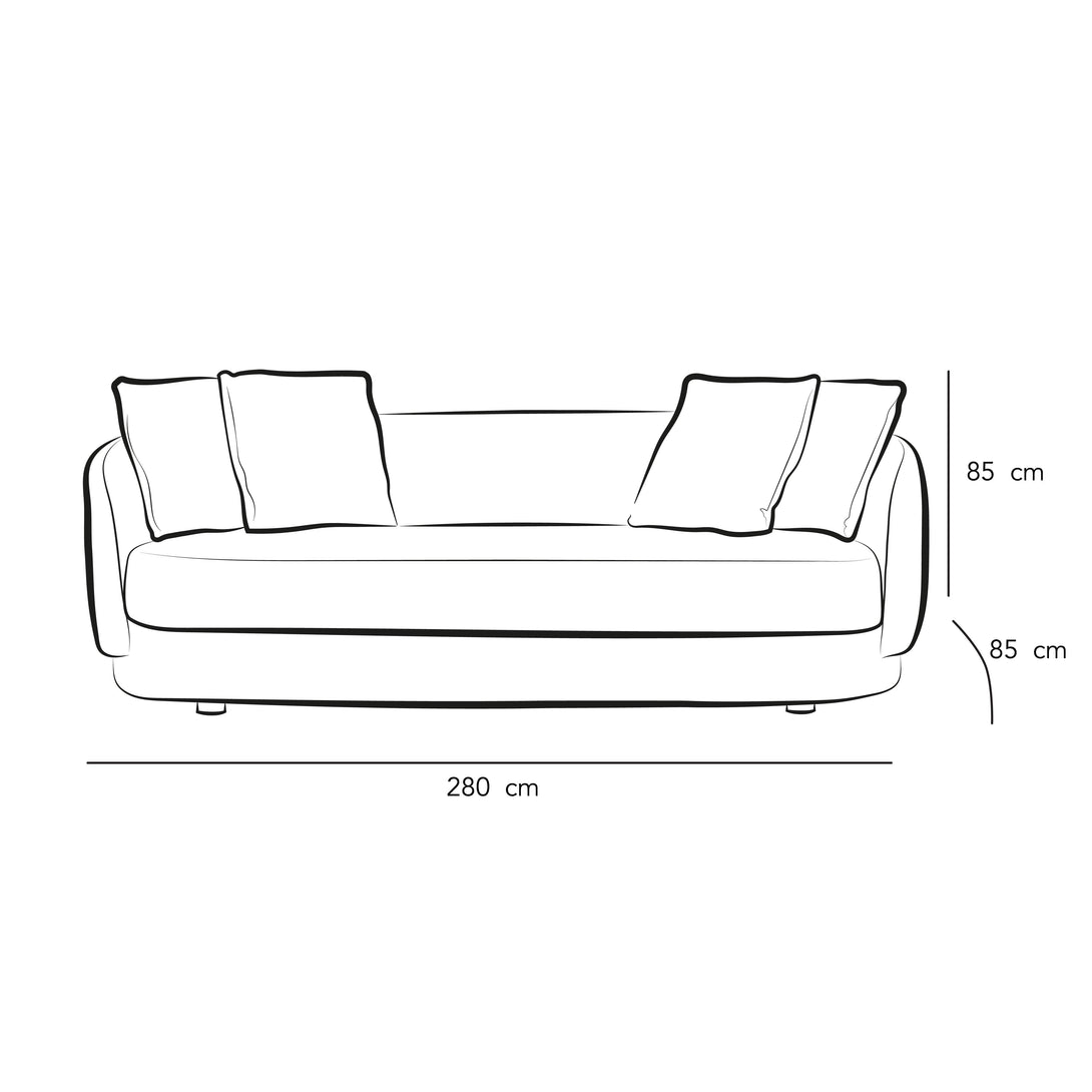 Classic White Boucl√© 2-Seater Sofa By Alhome - ALHOME