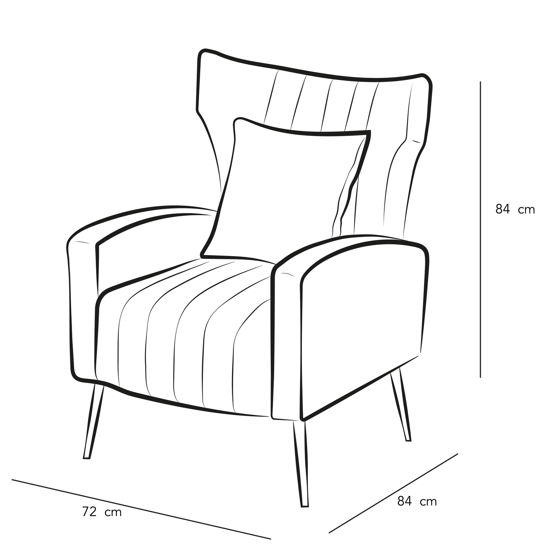 Sunny Serenity: Yellow Velvet Chair for Vibrant Comfort By Alhome - ALHOME