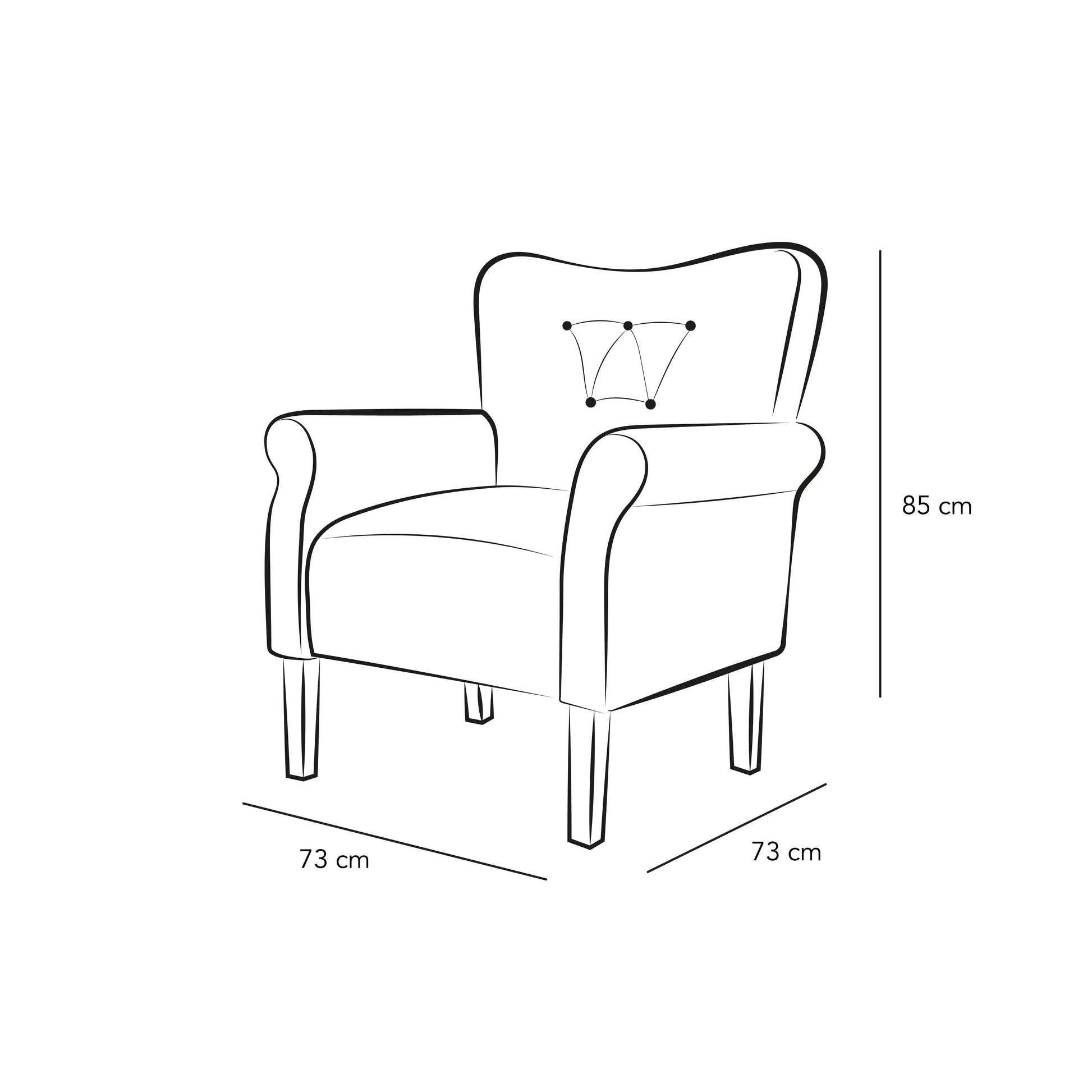 Gray Linen Chair By Alhome - ALHOME
