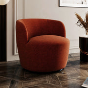 Boucle and Swedish Wood Arm Chair By Alhome - 80x85x85 cm