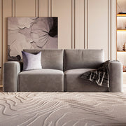 Alhome Gray velvet 2 Seater Sofa - 110111152