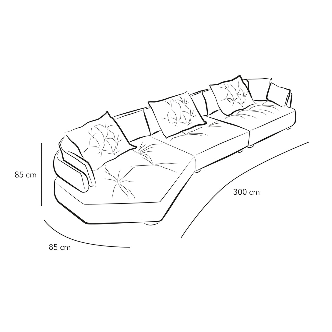 Luxurious Serenity: 3-Seater Velvet Sofa in Elegant Beige By Alhome - ALHOME