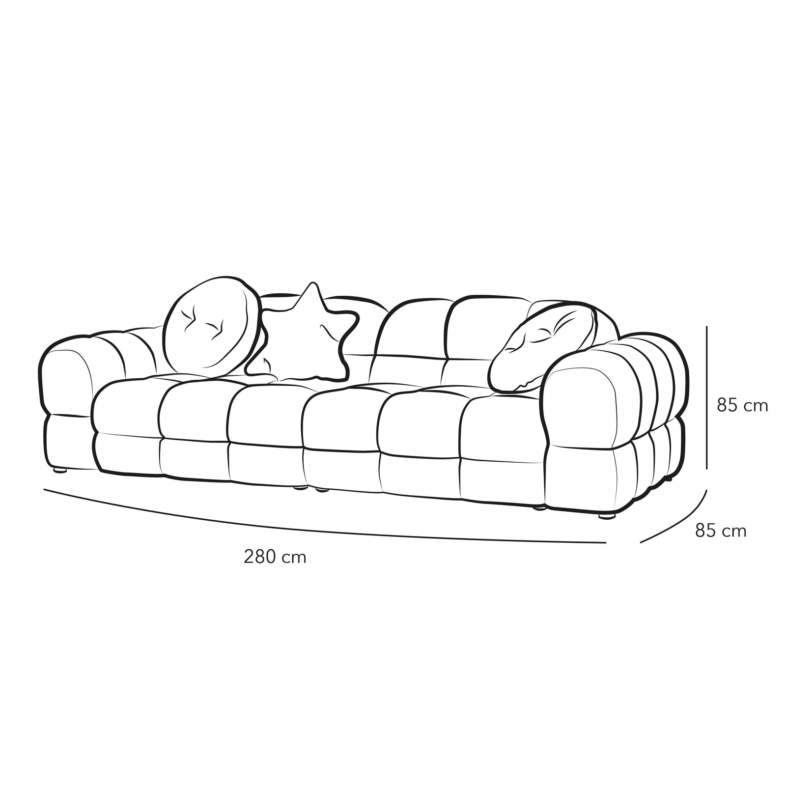 Nature's Harmony: 3-Seater Bouclâˆڑآ© Sofa in Tranquil Green By Alhome - ALHOME