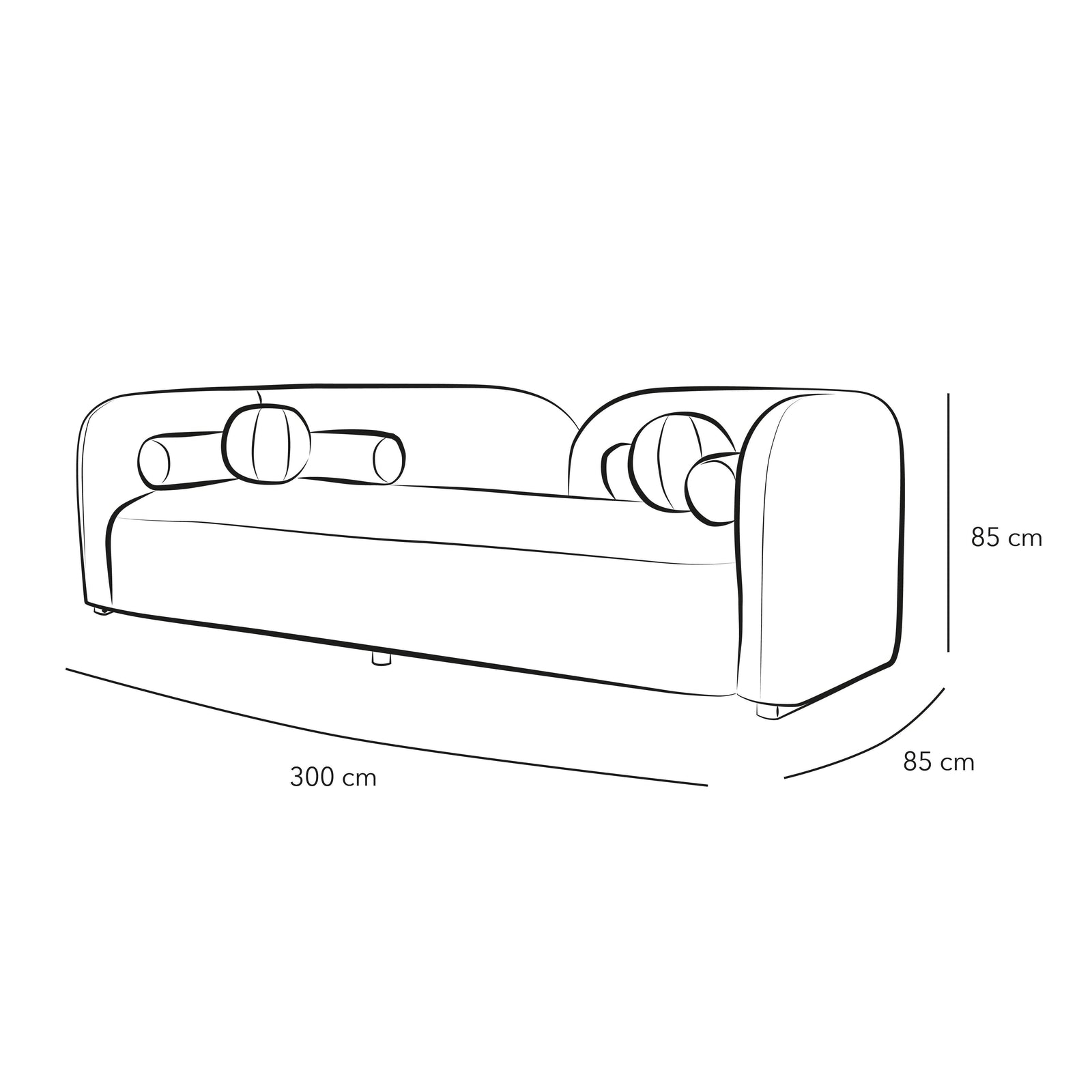 Vibrant Chic: 3-Seater Bouclâˆڑآ© Sofa in Orange By Alhome - ALHOME