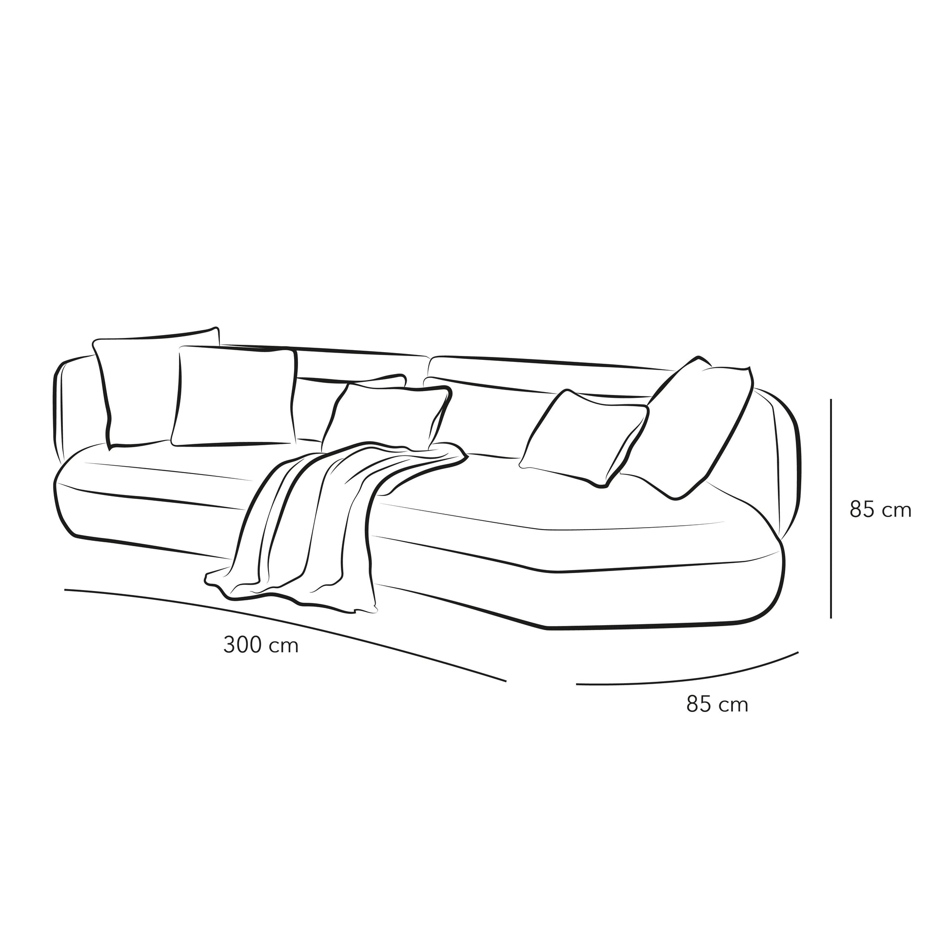 Modern Elegance: 3-Seater Bouclâˆڑآ© Sofa in Chic Grey By Alhome - ALHOME