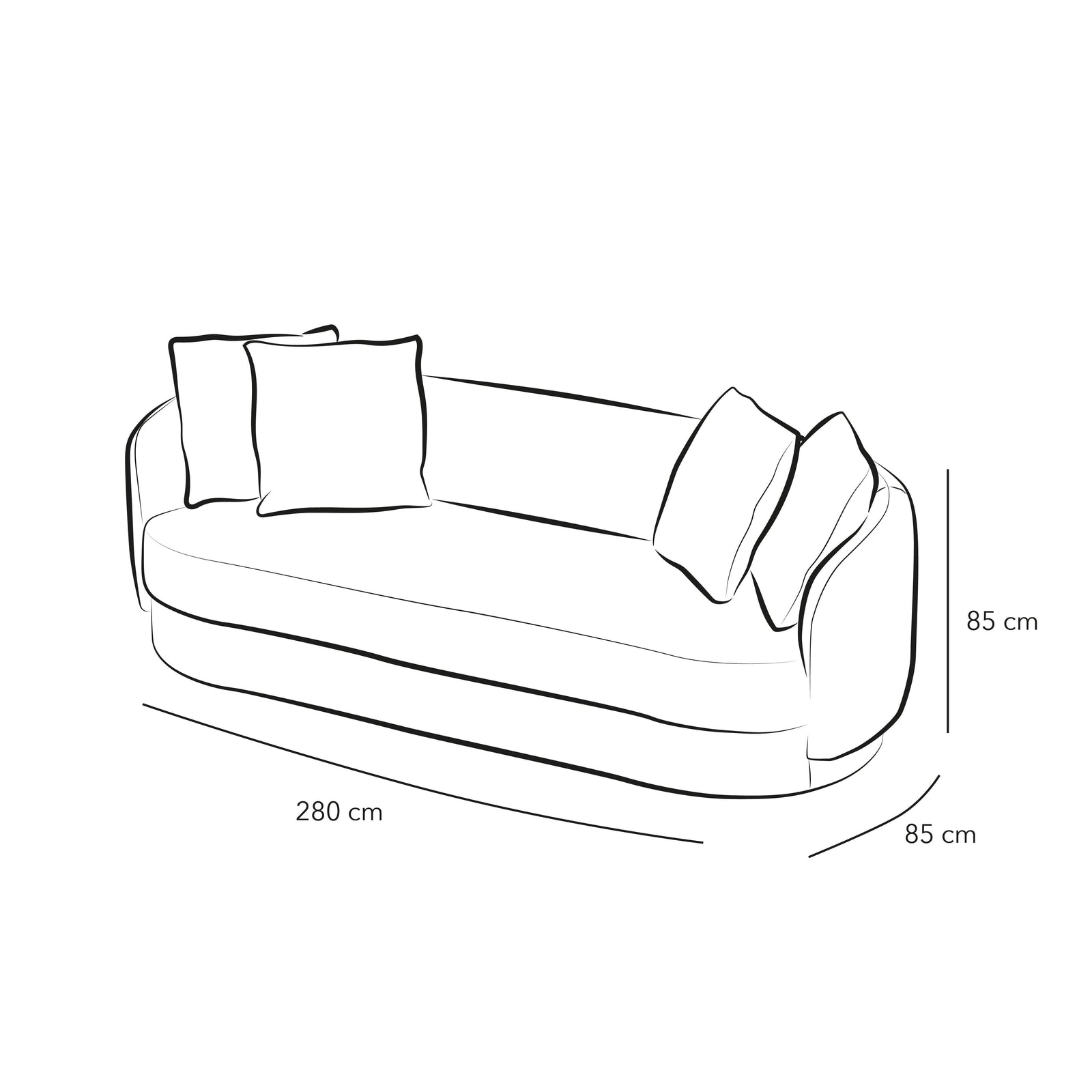 Rich Camel 3-Seater Bouclâˆڑآ© Sofa By Alhome - ALHOME