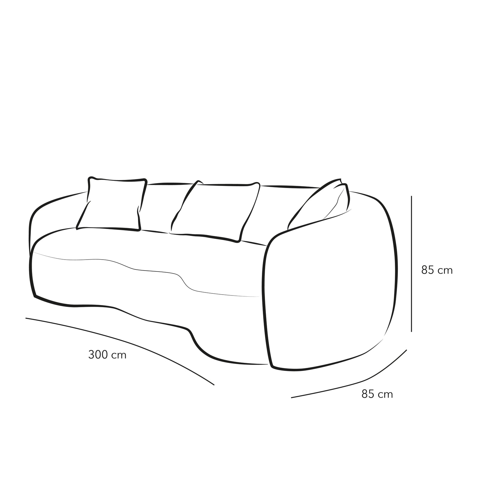 Energetic Orange 3-Seater Bouclâˆڑآ© Sofa By Alhome - ALHOME
