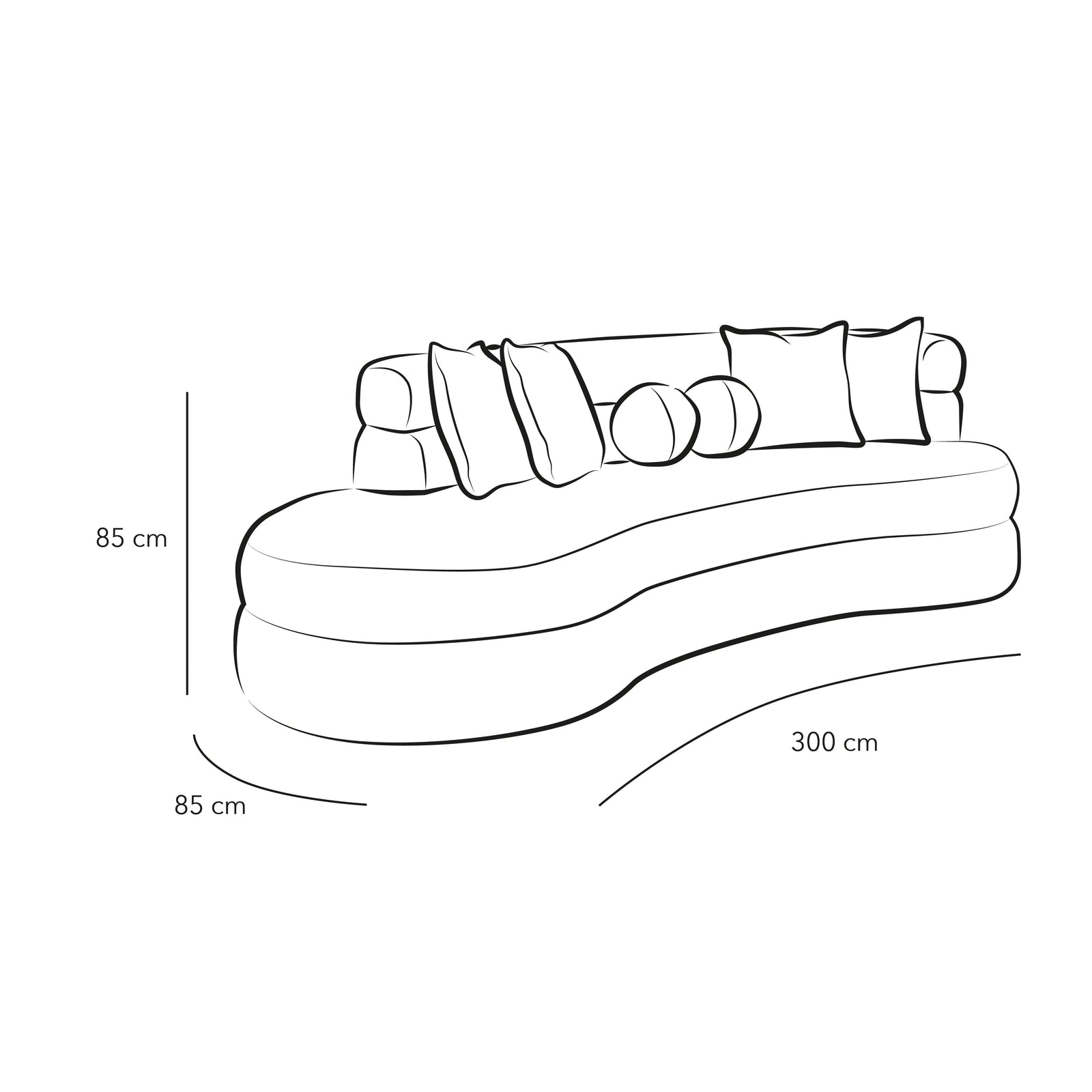 Luxurious Comfort: Beige 3-Seater Bouclâˆڑآ© Sofa By Alhome - ALHOME