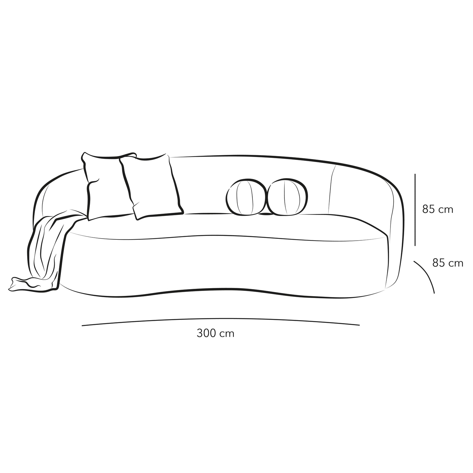 Timeless Elegance: 3-Seater Bouclâˆڑآ© Sofa in Beige By Alhome - ALHOME