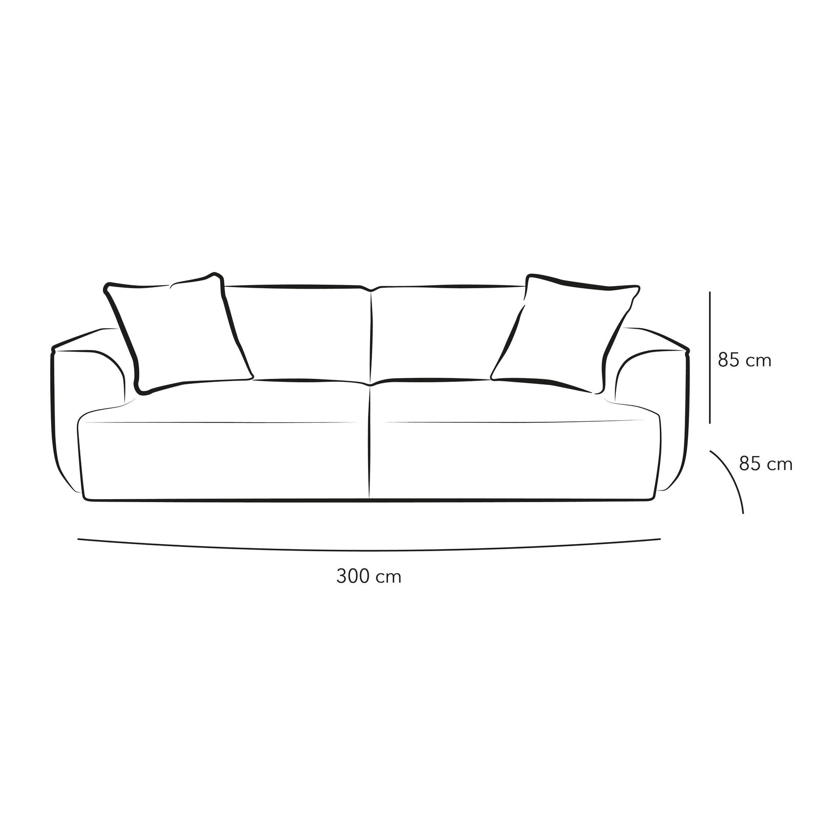 Warmth in Brown: 3-Seater Boucl√© Sofa By Alhome - ALHOME