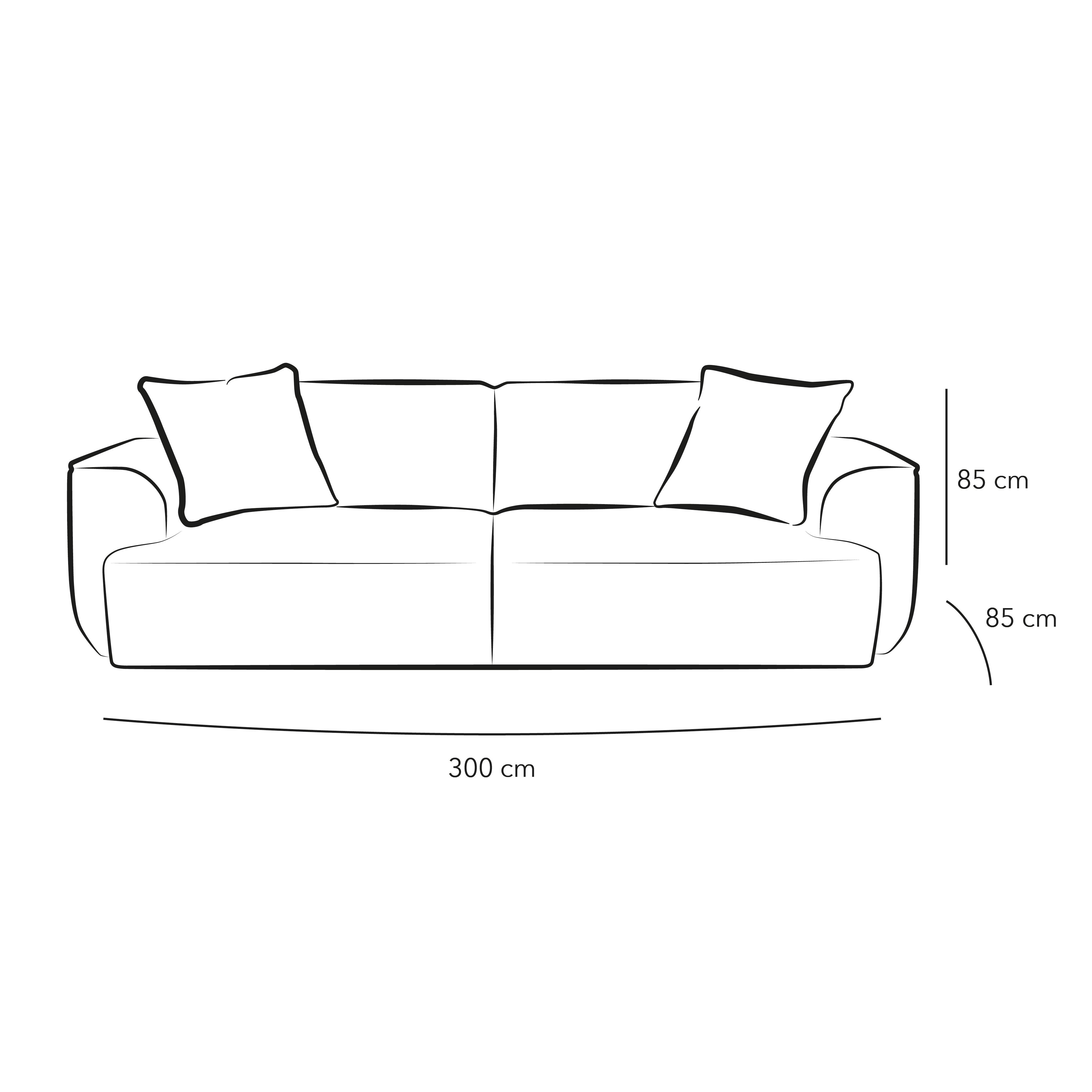 Warmth in Brown: 3-Seater Boucl√© Sofa By Alhome - ALHOME