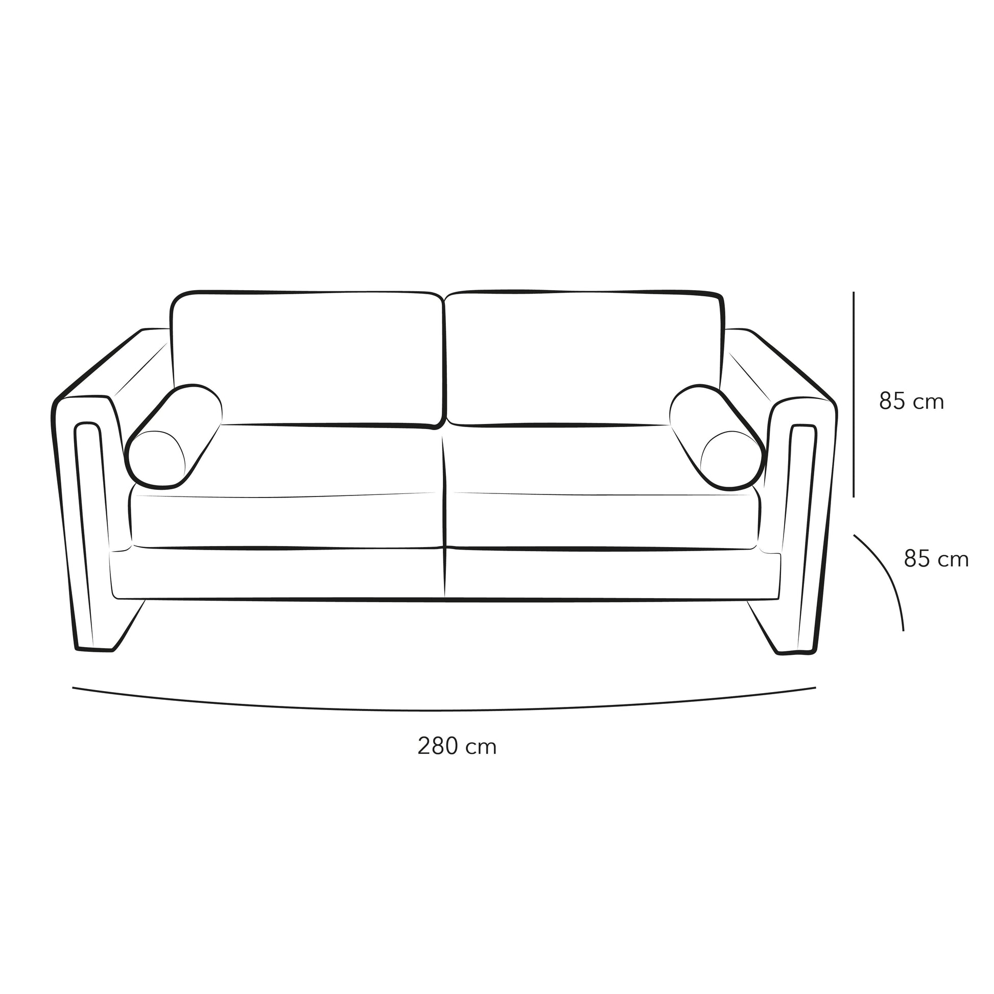 Sublime Comfort: 3-Seater Boucl√© Sofa in Beige By Alhome - ALHOME
