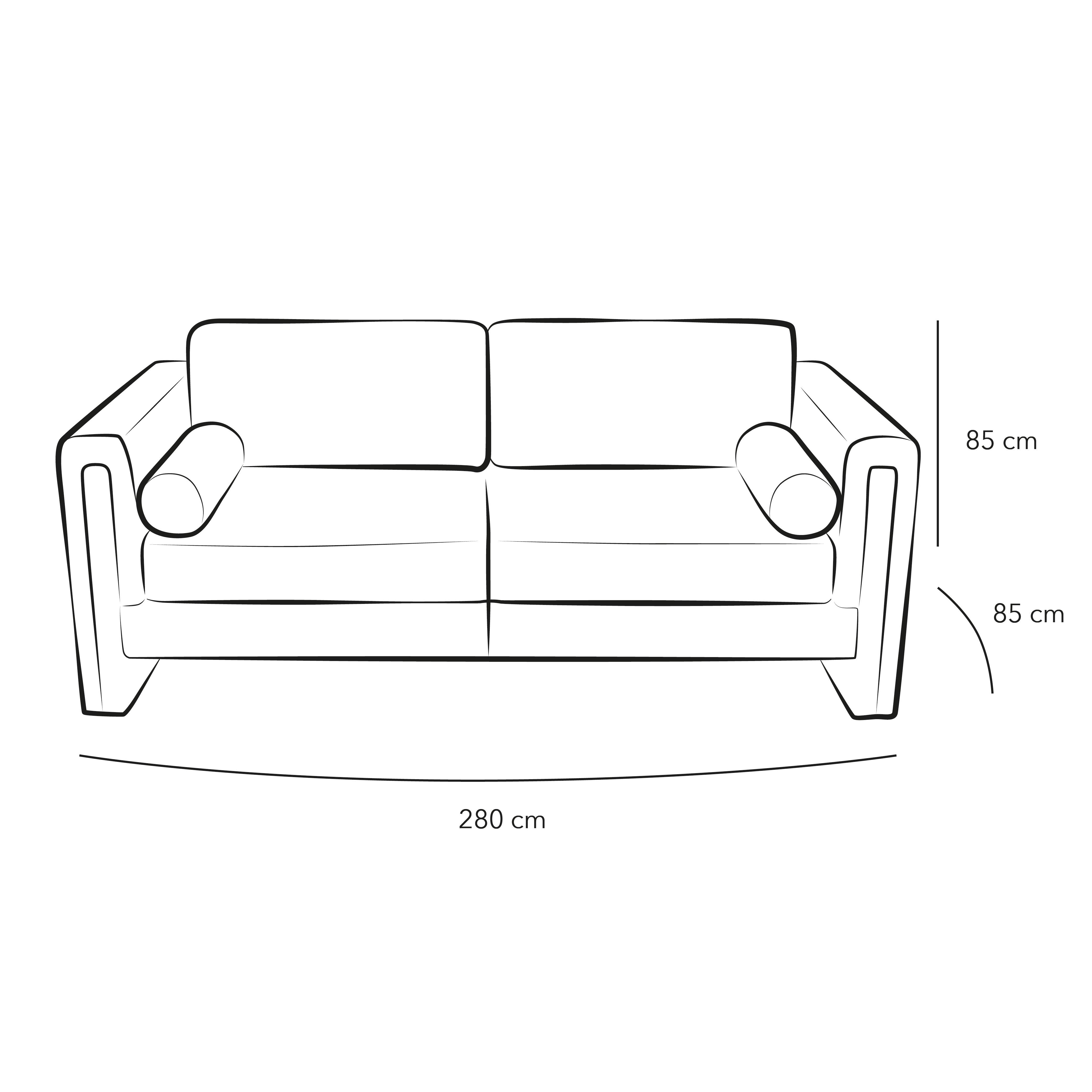 Sublime Comfort: 3-Seater Boucl√© Sofa in Beige By Alhome - ALHOME