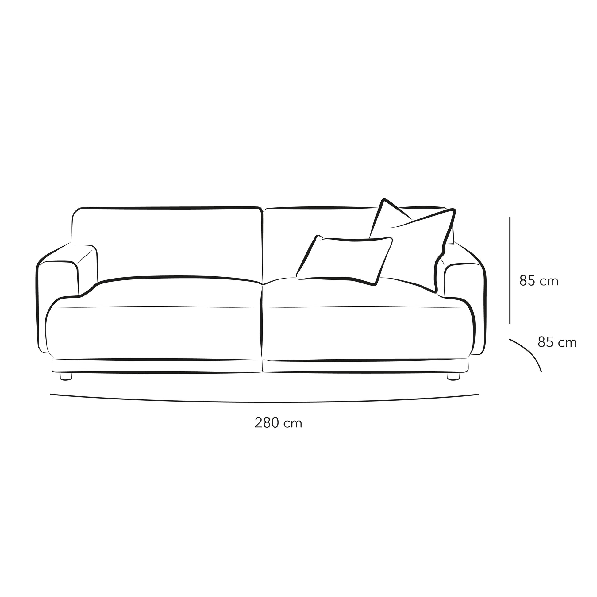 Modern Sophistication: 3-Seater Boucl√© Sofa in Grey By Alhome - ALHOME