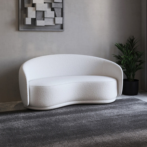 كنبة بوكليه ثلاث مقاعد بيج من الهوم - 110111324