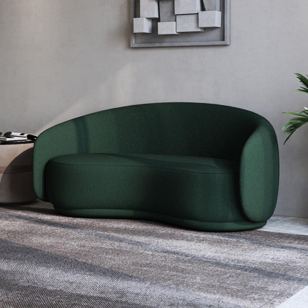 كنبة بوكليه ثلاث مقاعد أخضر  - 110111325