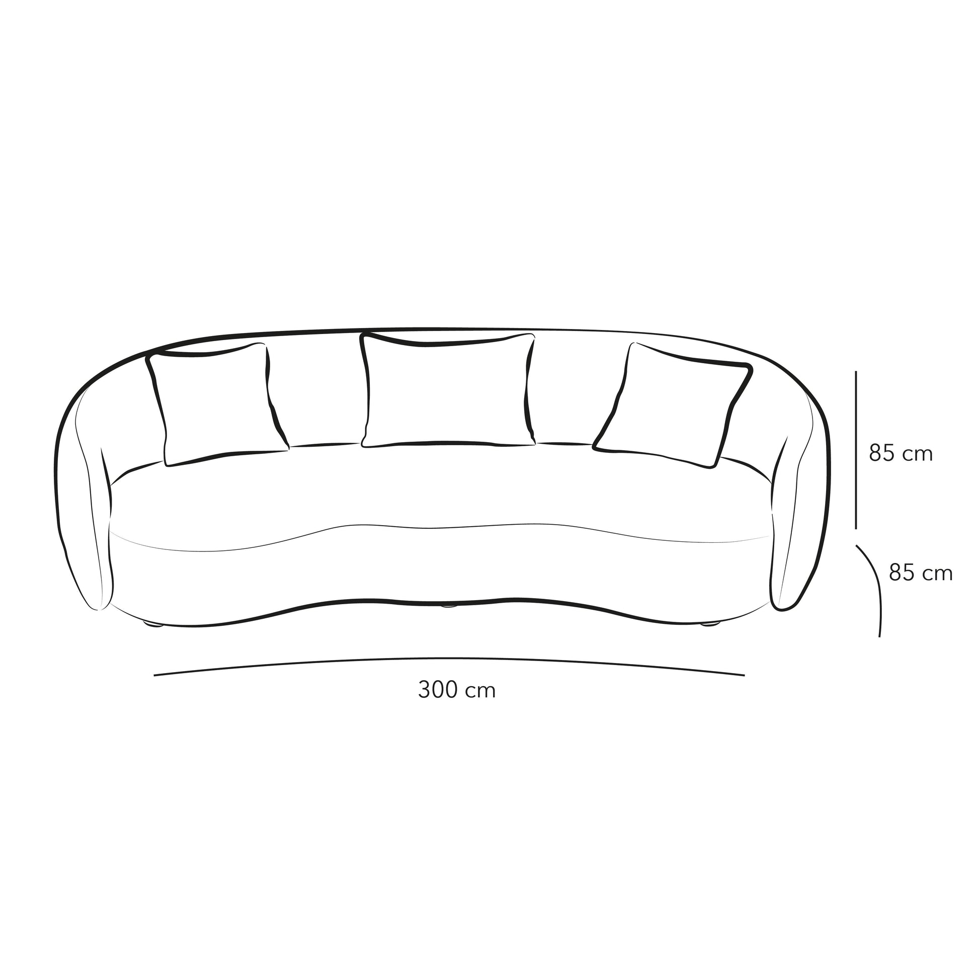 3-Seater Pink Bouclâˆڑآ© Sofa By Alhome - ALHOME