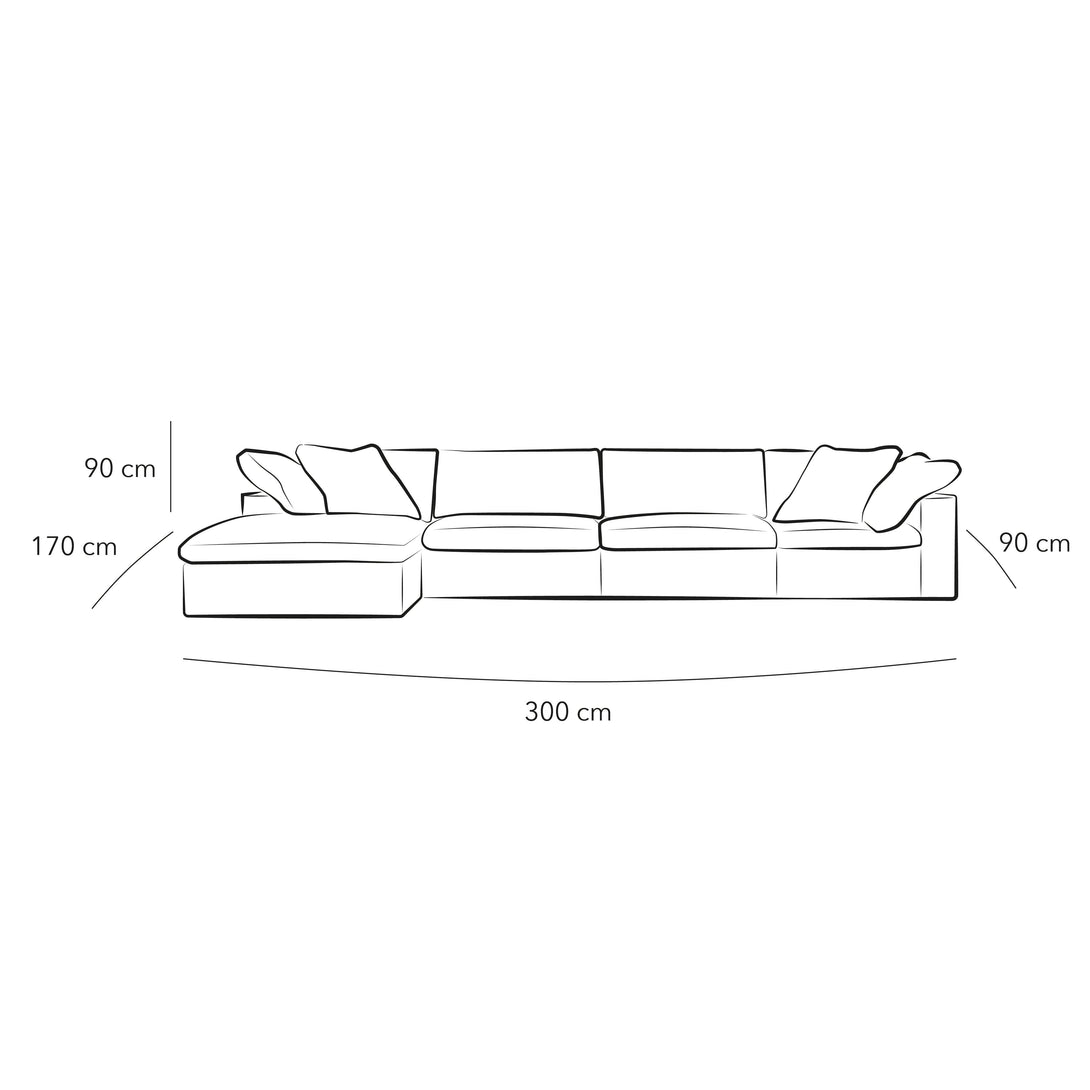 3-Seater Beige Velvet Sofa By Alhome - 110111354 - ALHOME