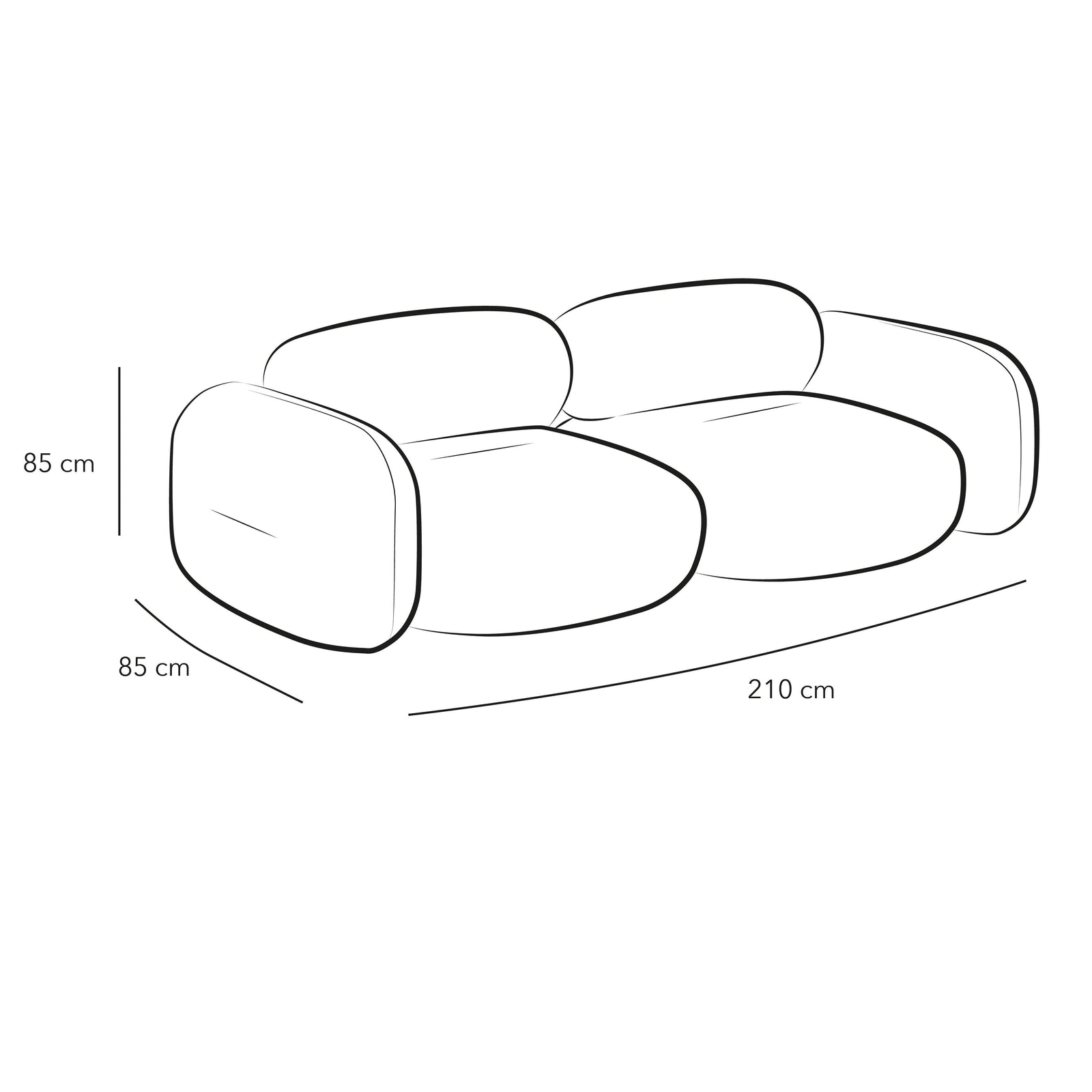 2-Seater Grey Velvet Sofa By Alhome - ALHOME