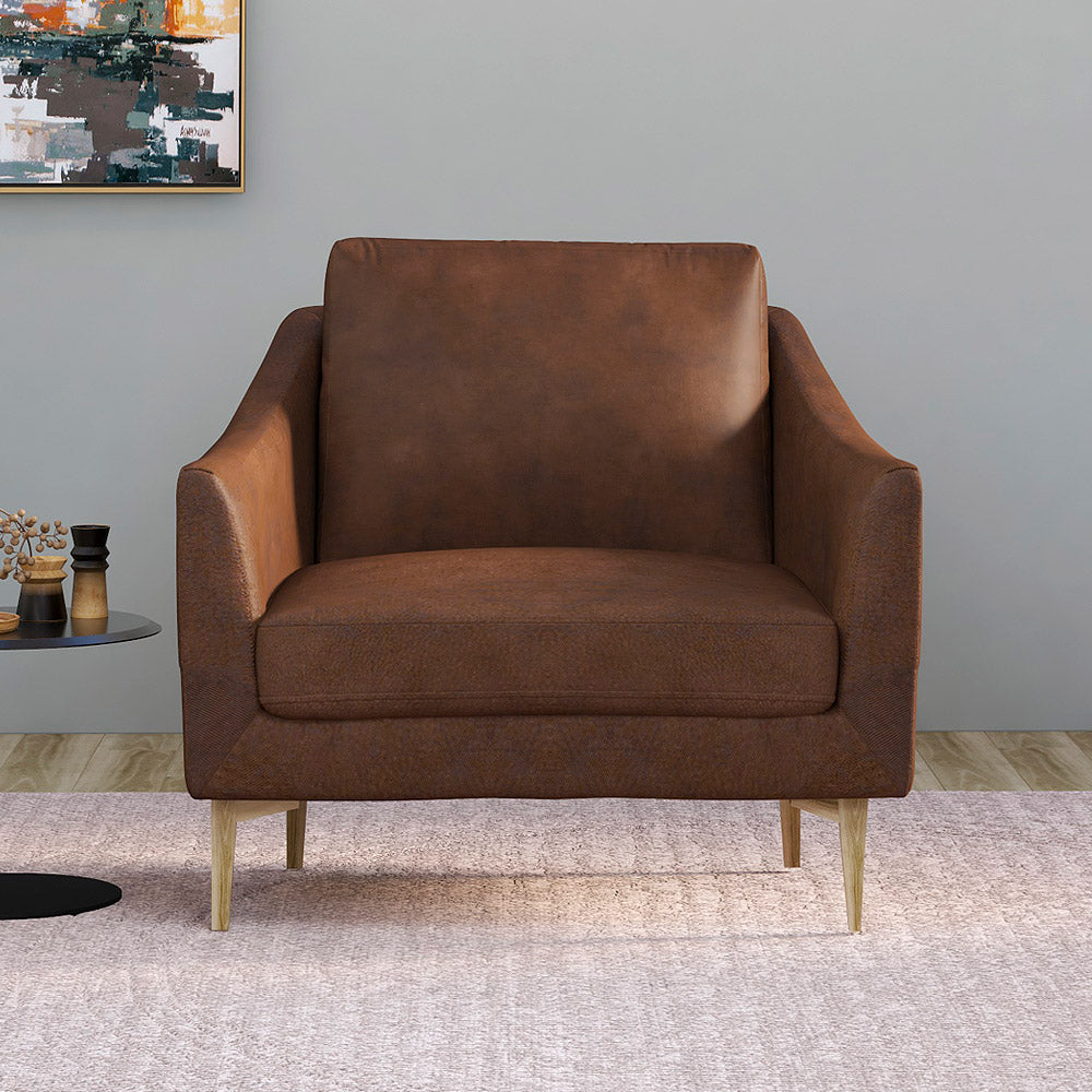 Velvet Accent Chair By Alhome - 90x75x80 cm - 11011138