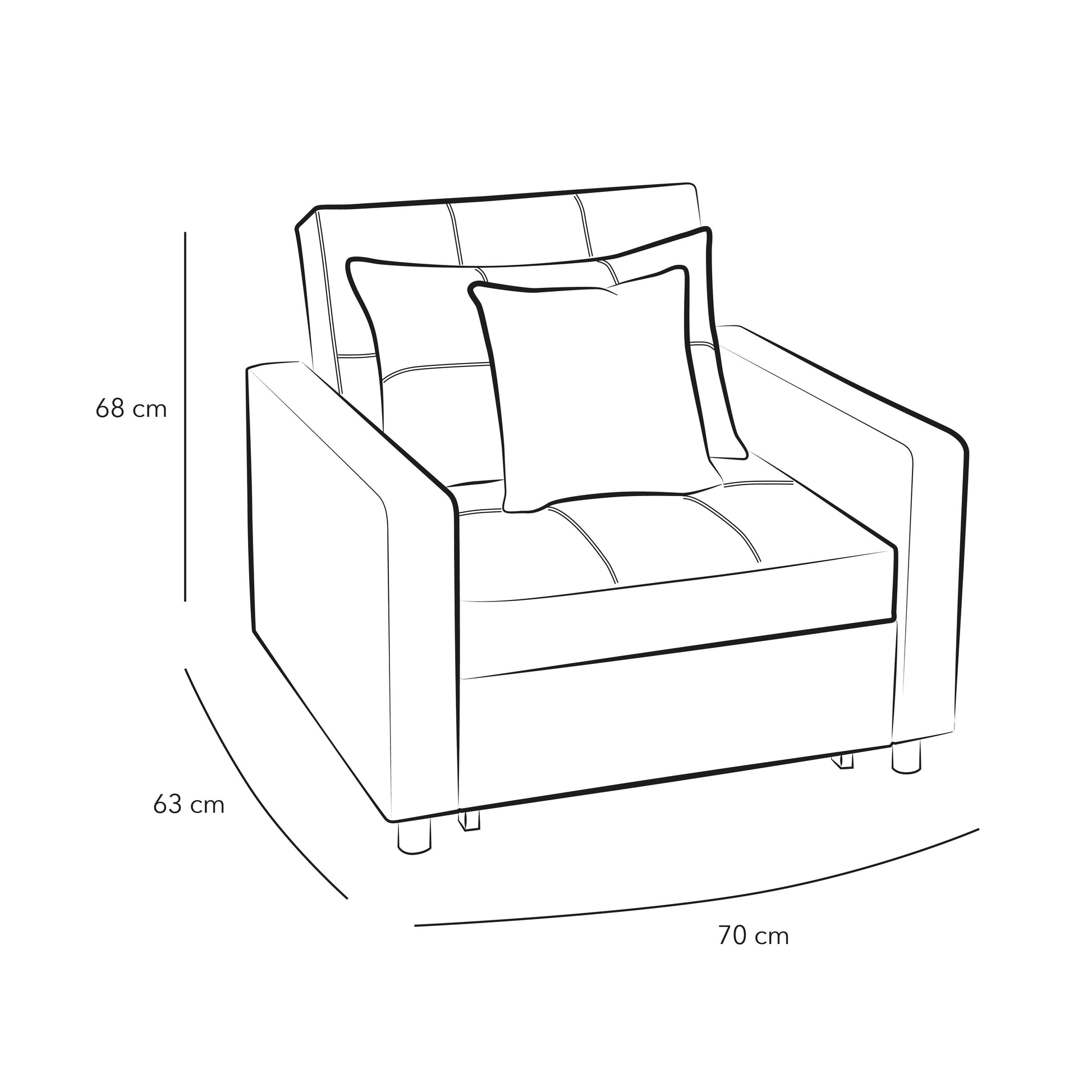 Gray Linen Accent Chair By Alhome - 110111400 - ALHOME