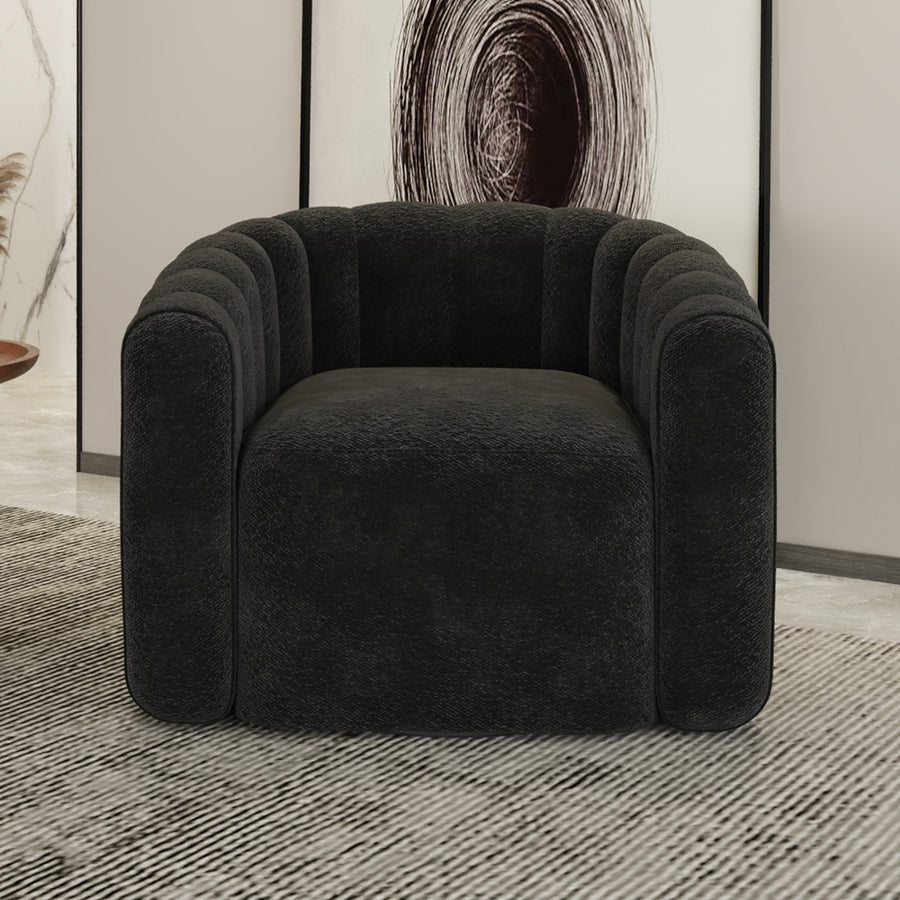 كرسي بوكليه أسود من الهوم - 110111487