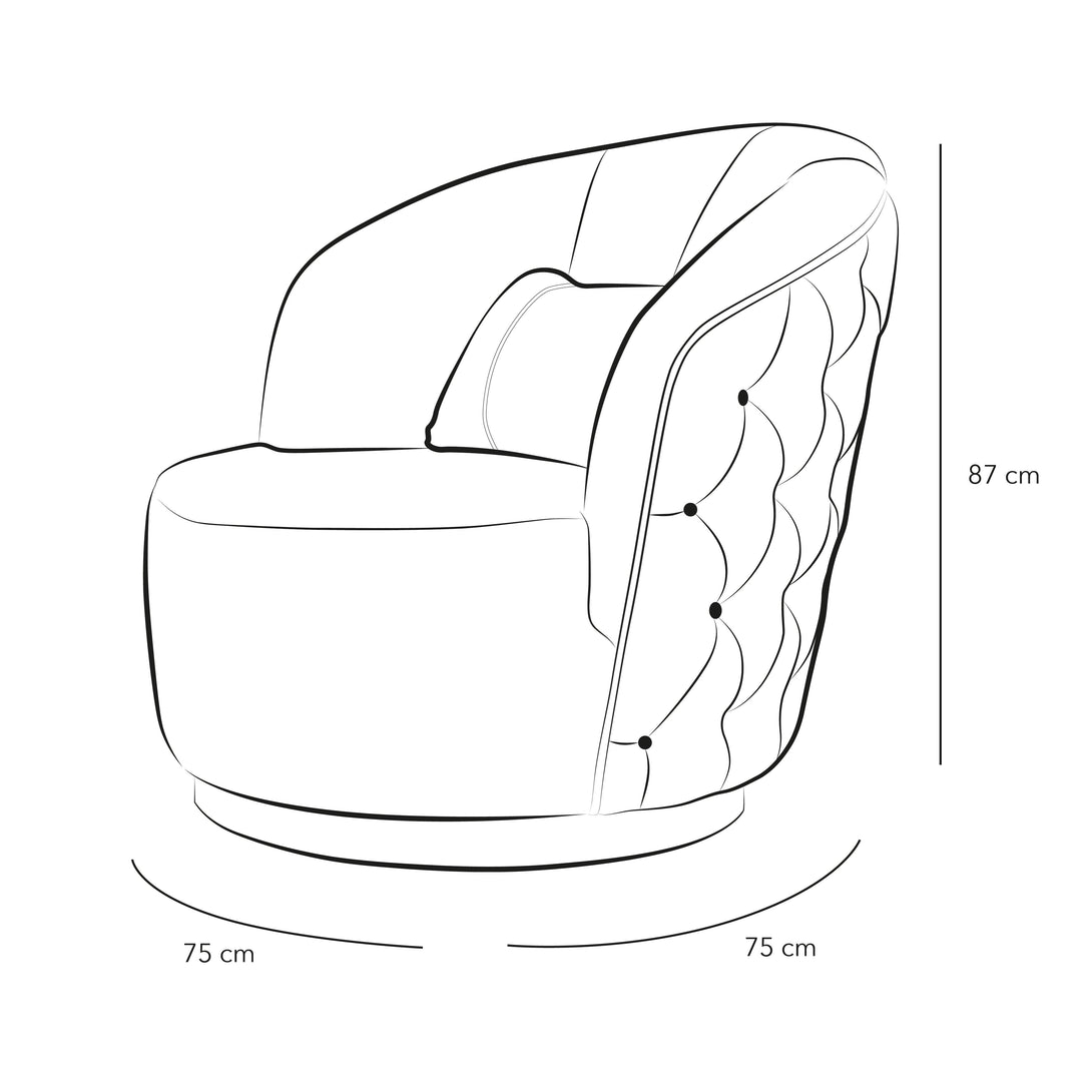 White Velvet Chair By Alhome - 110111669 - ALHOME