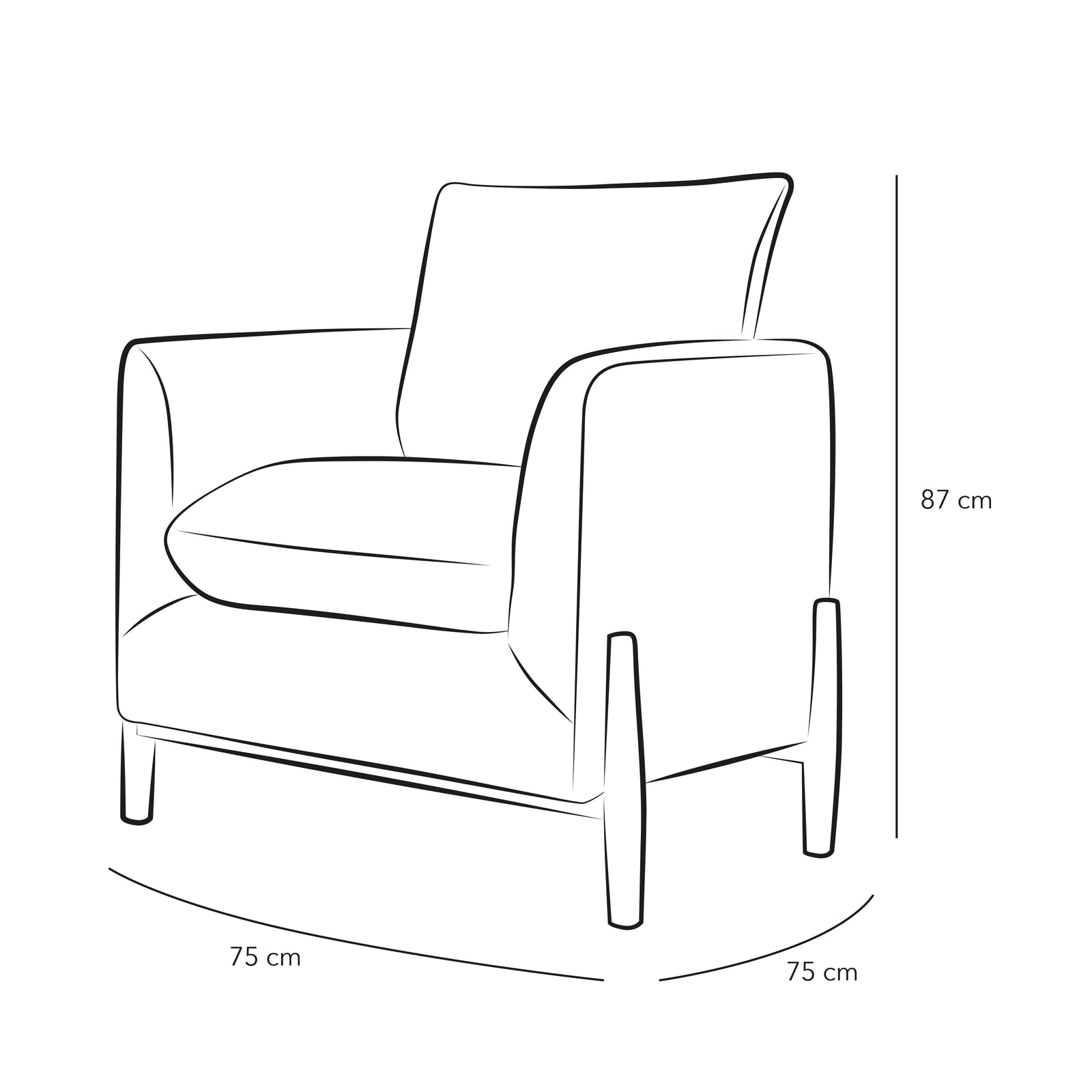 Beige Boucl Chair By Alhome - 110111715 - ALHOME