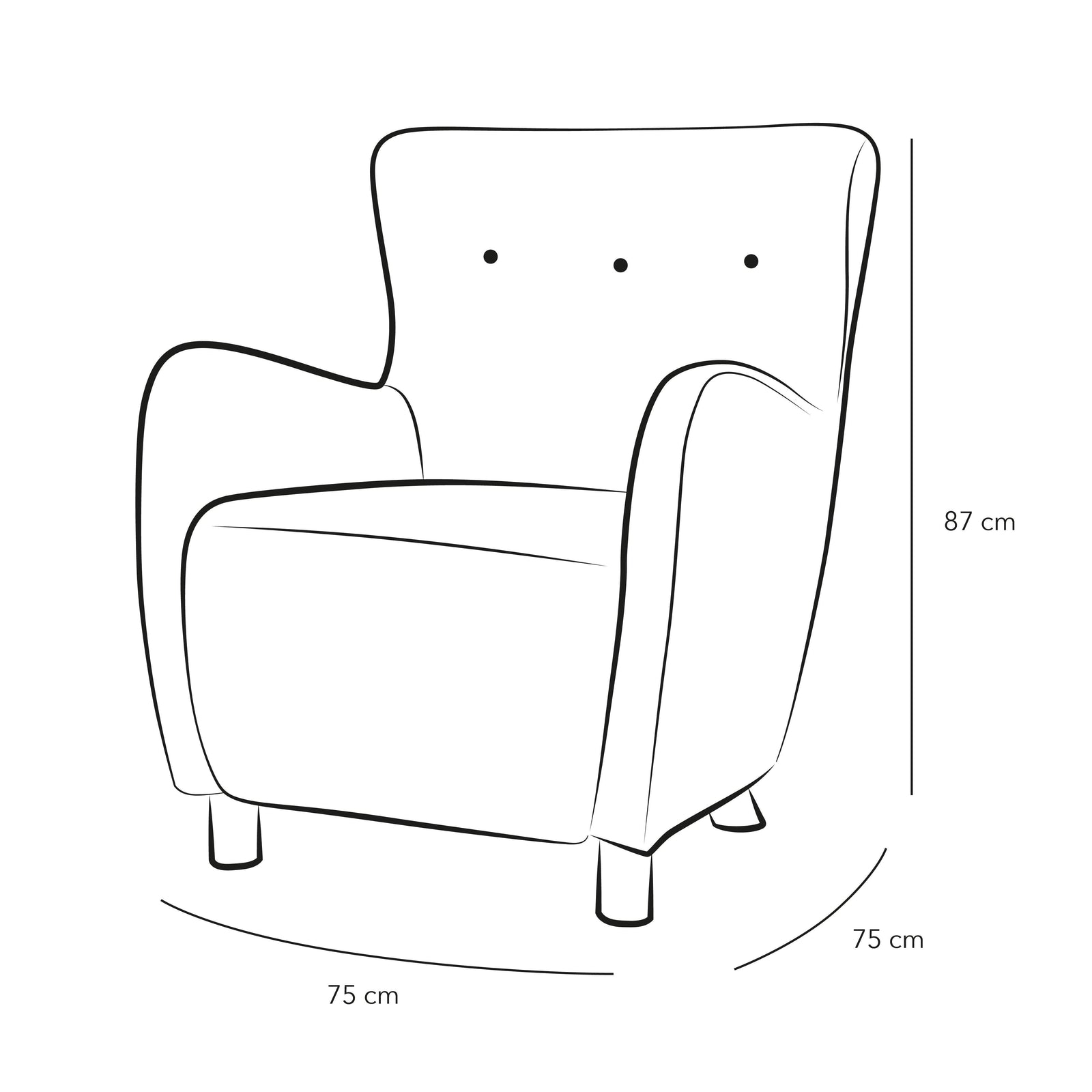 White Bouclأ© Chair By Alhome - 110111723 - ALHOME