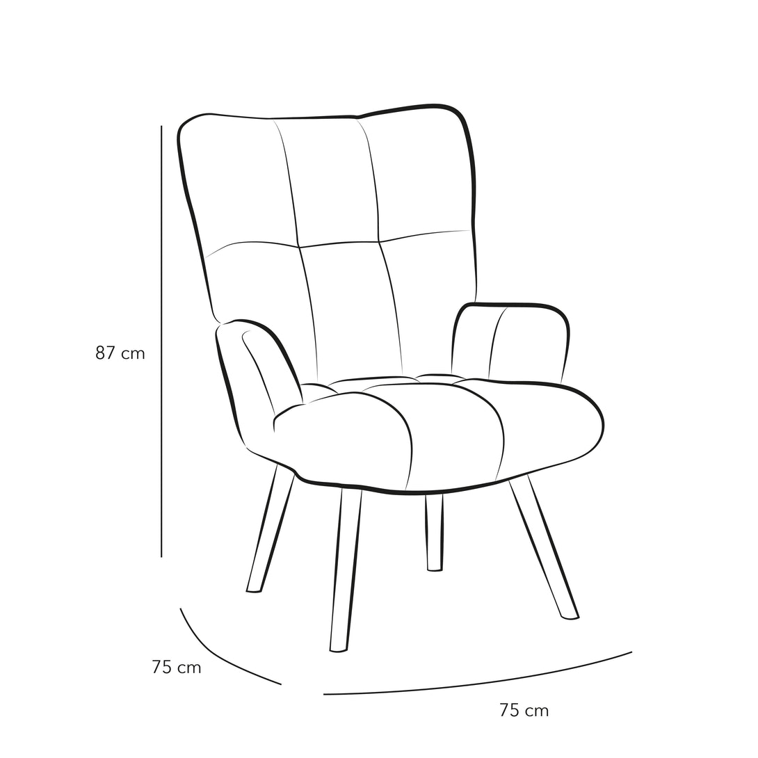 Boucl Chair By Alhome - ALHOME