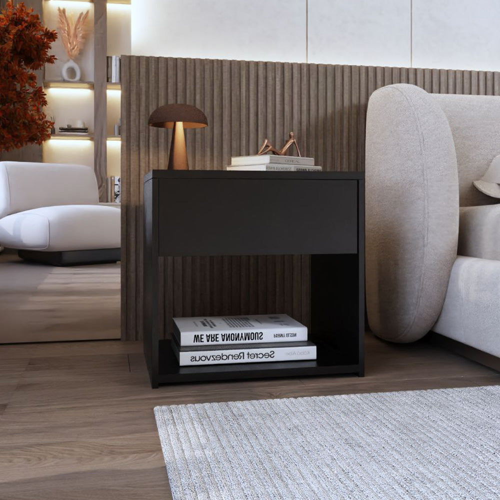 طاولة بجانب السرير من الميلامين مدمجة من الهوم