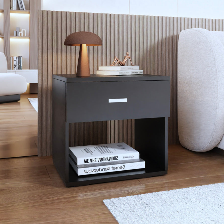 طاولة بجانب السرير من الميلامين عصرية من الهوم - 110112463