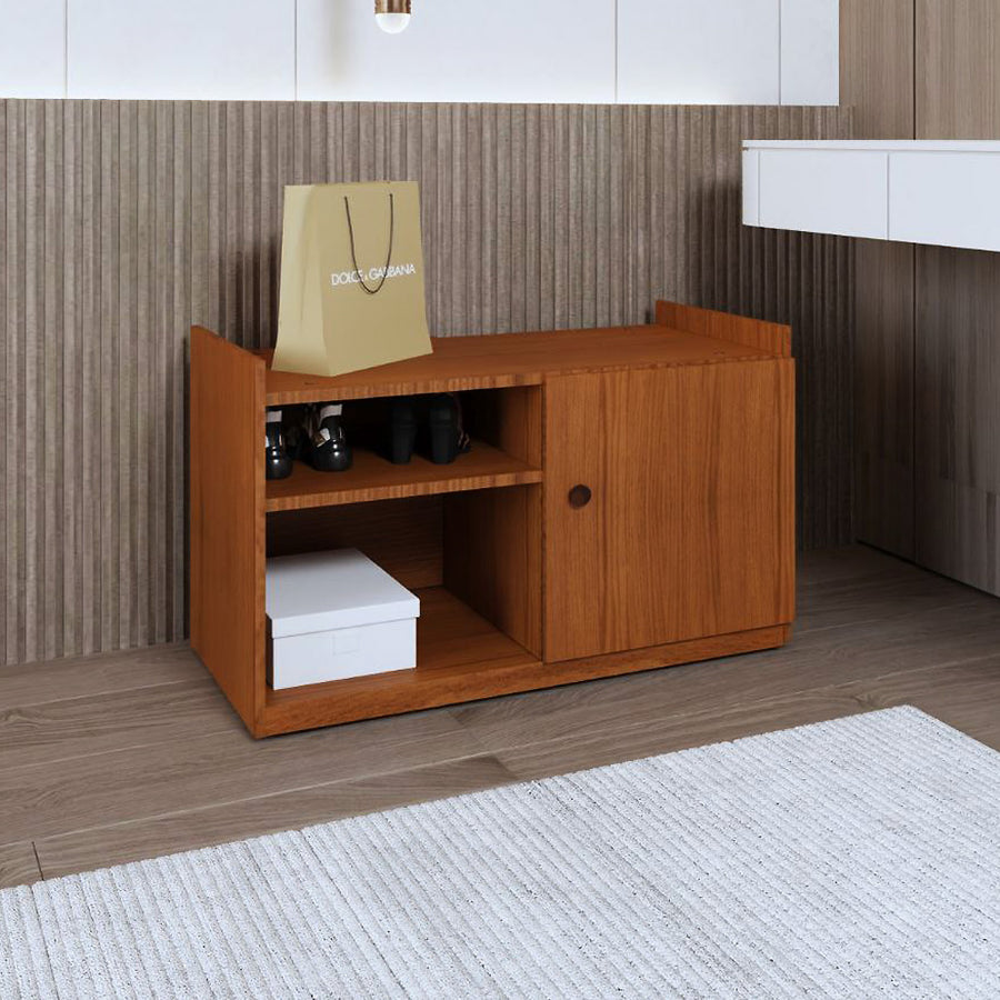 خزانة أحذية صغيرة الحجم أنيقة موفرة للمساحة مصنوعة من الخشب المضغوط من الهوم