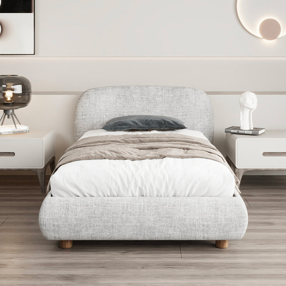 سرير مفرد نورديك دريمز شانيل رمادي أنيق من الهوم - 110112563