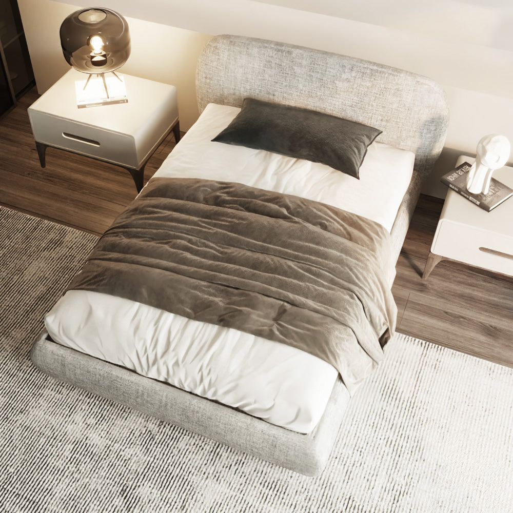 Nordic Dreams Single Bed Elegant Grey Chanel By Alhome - 110112563