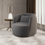 Modern Ergonomic Boucle Arm Chair By Alhome - 80x85x85 cm