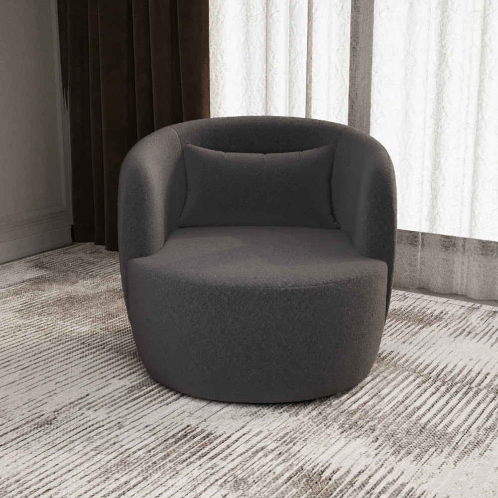 Modern Ergonomic Boucle Arm Chair By Alhome - 80x85x85 cm