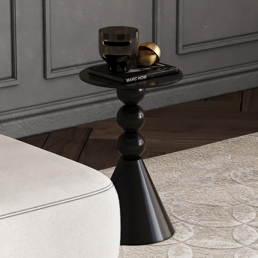 هارموني طاولة جانبية عصرية من الهوم - أسود