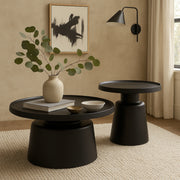 Stylish and Modern Metal Tea Table Set - 2 Pieces